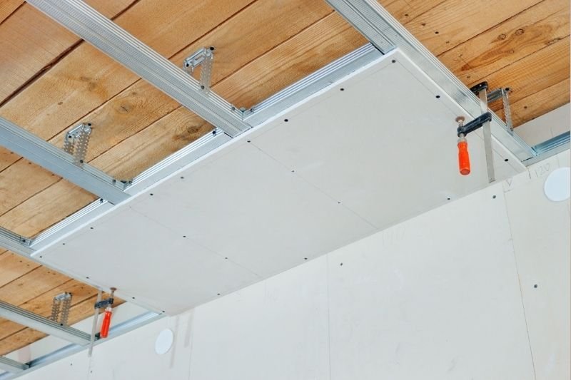 creating a suspended ceiling is a safe way to deal with asbestos vermiculite ceilings