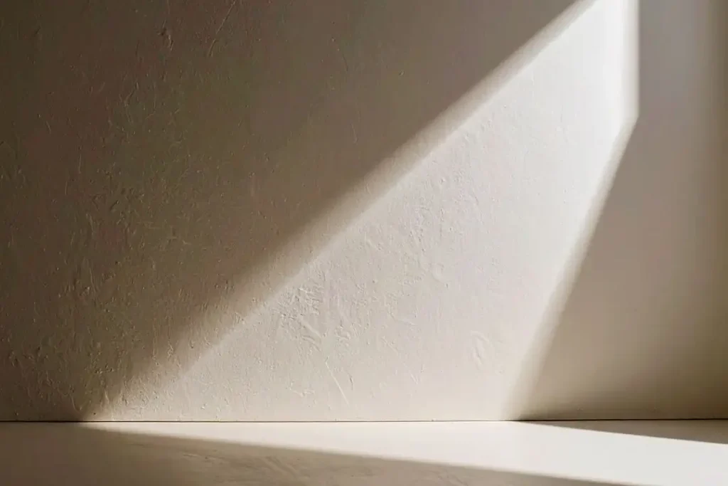 glancing light hitting wall
